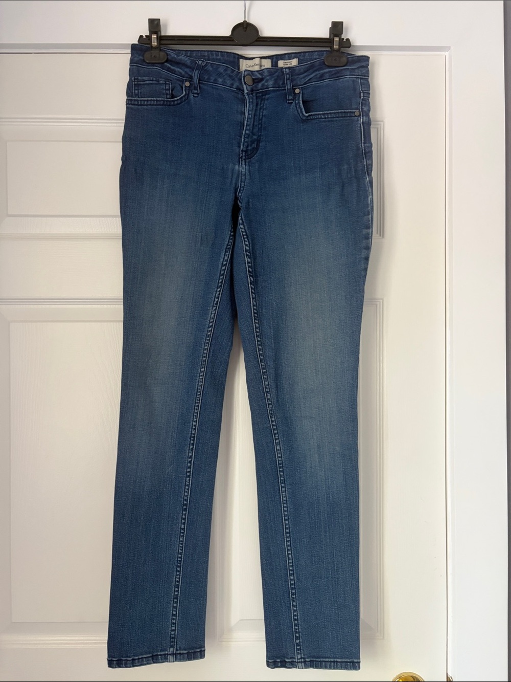 Calvin Klein Jeans Women's Skinny Mid Blue Stretch Jeans
